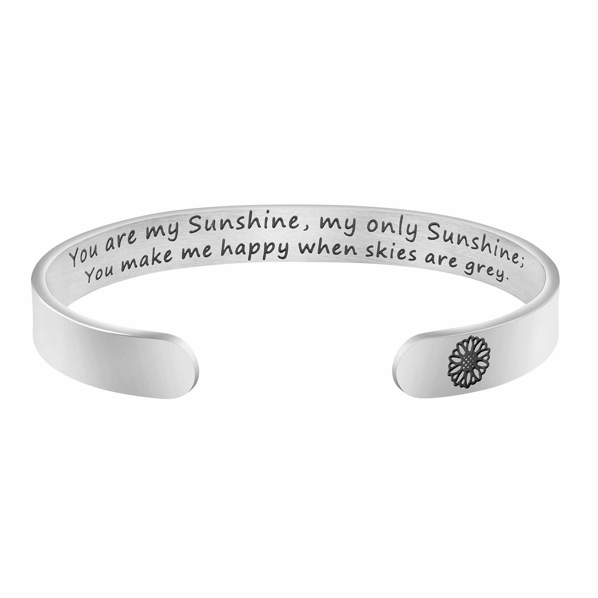 Wholesale Stainless Steel Opening Adjustable 8mm Type C Engraving Bracelet