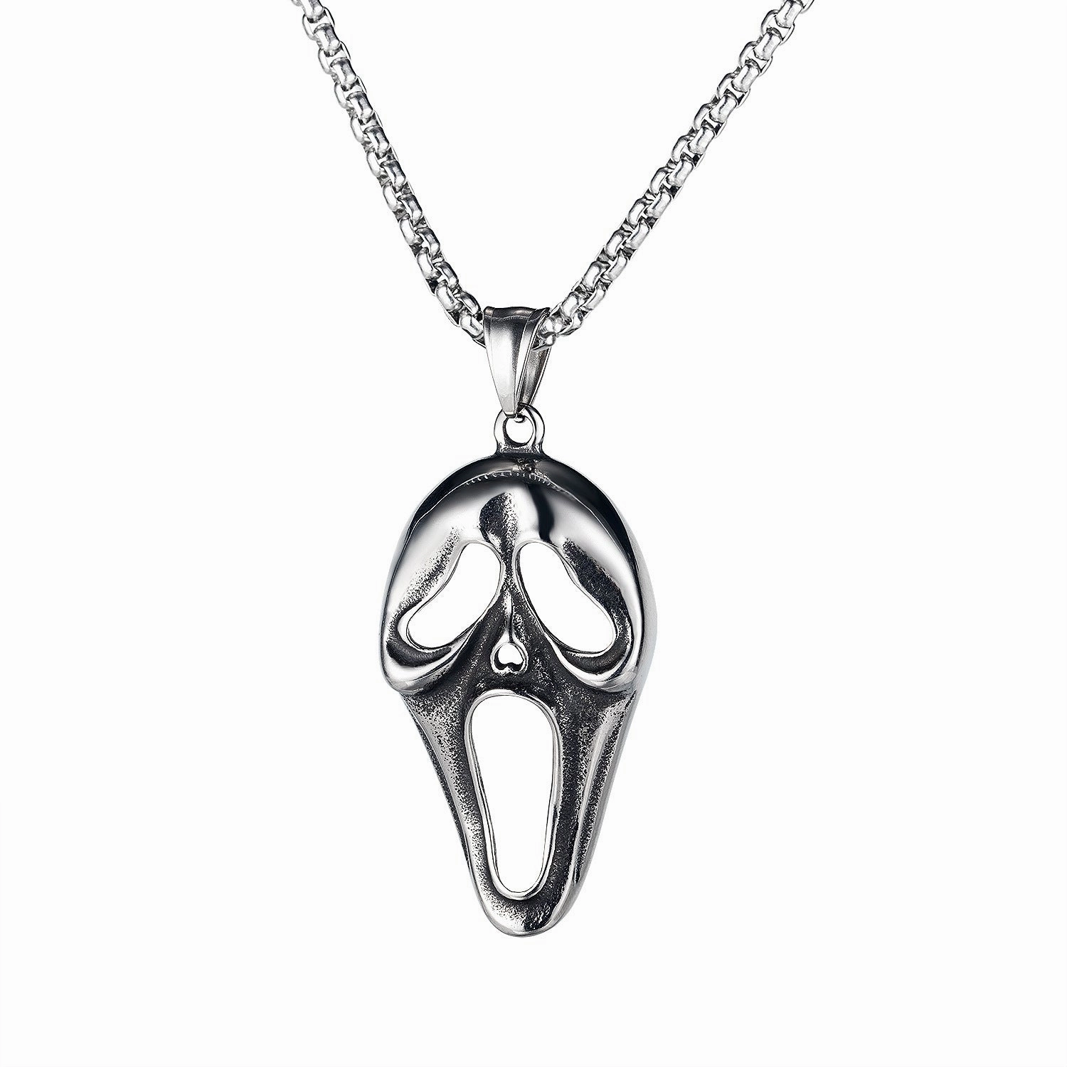 Wholesale Stainless Steel Pirate Double Ax Amulet Pendant Necklace