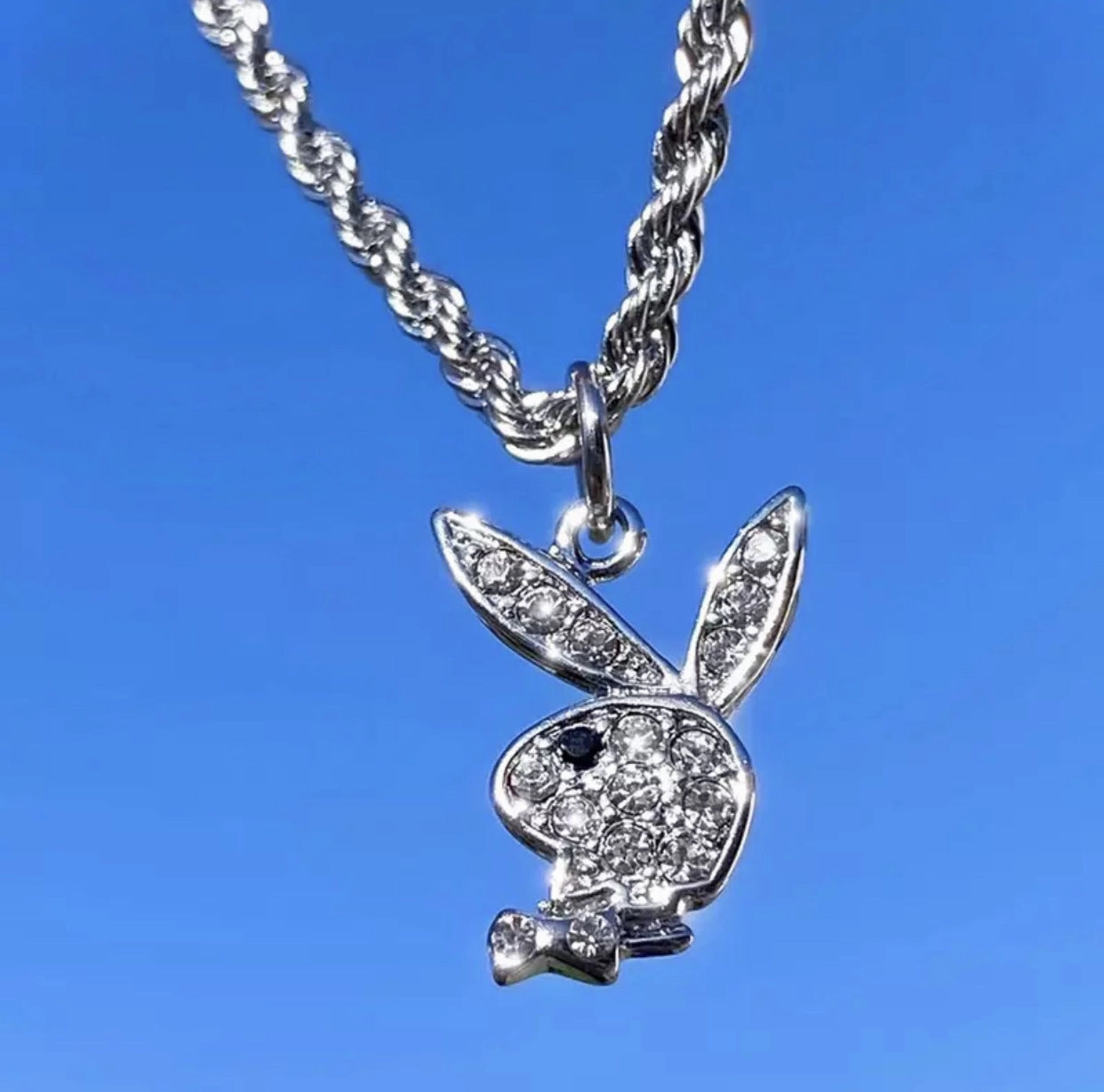 Wholesale Stainless Steel Rabbit Punk Style Rabbit Earrings