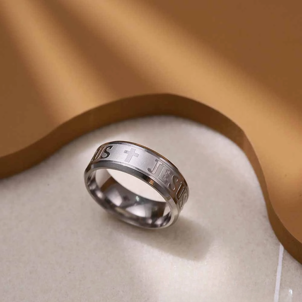 Wholesale Stainless Steel Retro Ring Men Hip Hop Titanium Steel Ring