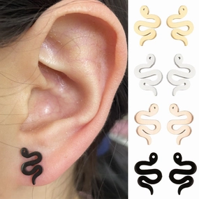 Wholesale Stainless Steel Serpentine Ear Studs