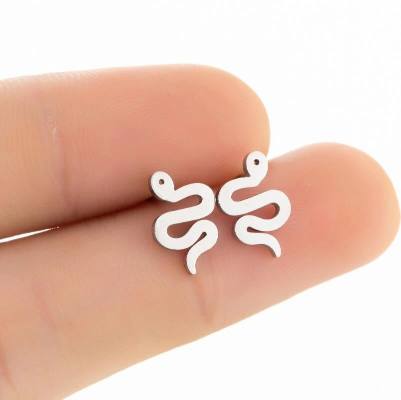 Wholesale Stainless Steel Serpentine Ear Studs