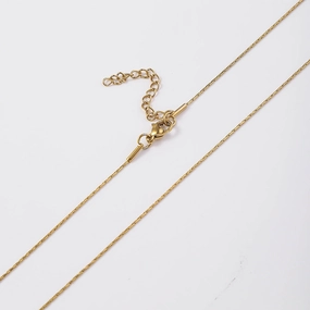 Wholesale Stainless Steel Side Chain Hammer Round Non Fading Titanium Steel Necklaces