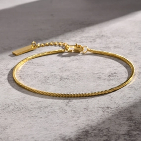Wholesale Stainless Steel Square Snake Chain Fine Bracelet