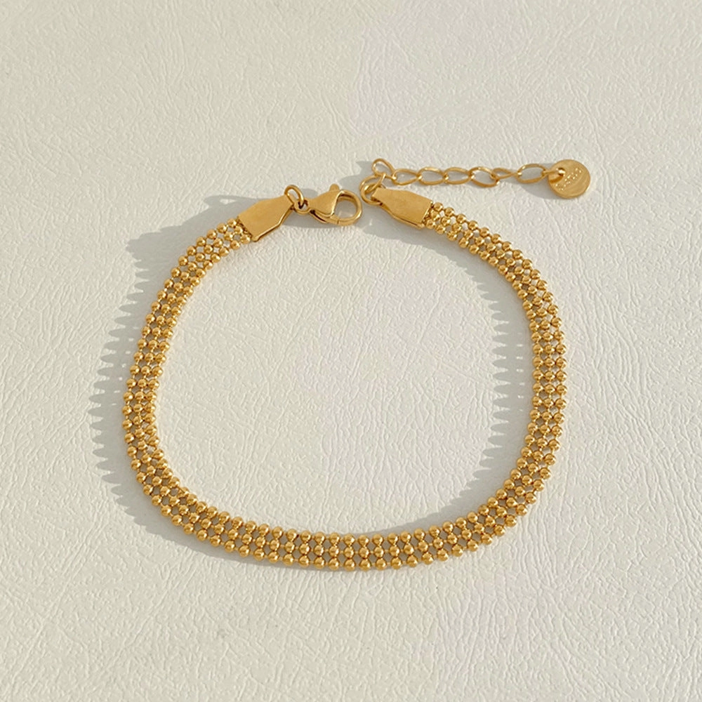 Wholesale Stainless Steel Stacked Electroplated Bracelets