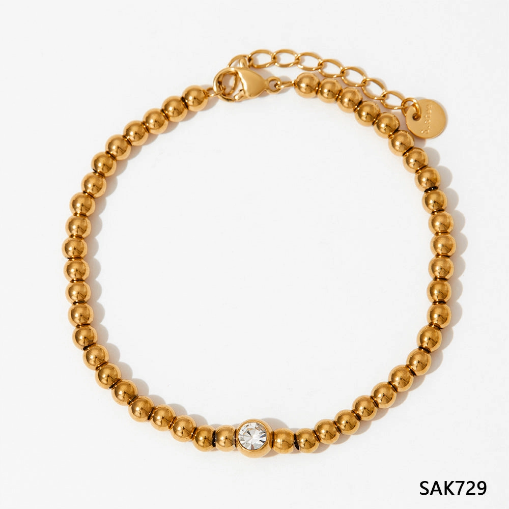 Wholesale Stainless Steel Stacked Electroplated Bracelets