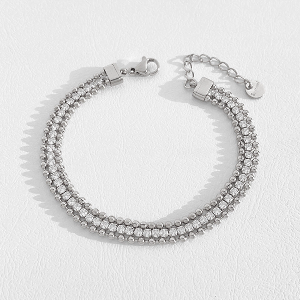 Wholesale Stainless Steel Stacked Electroplated Bracelets