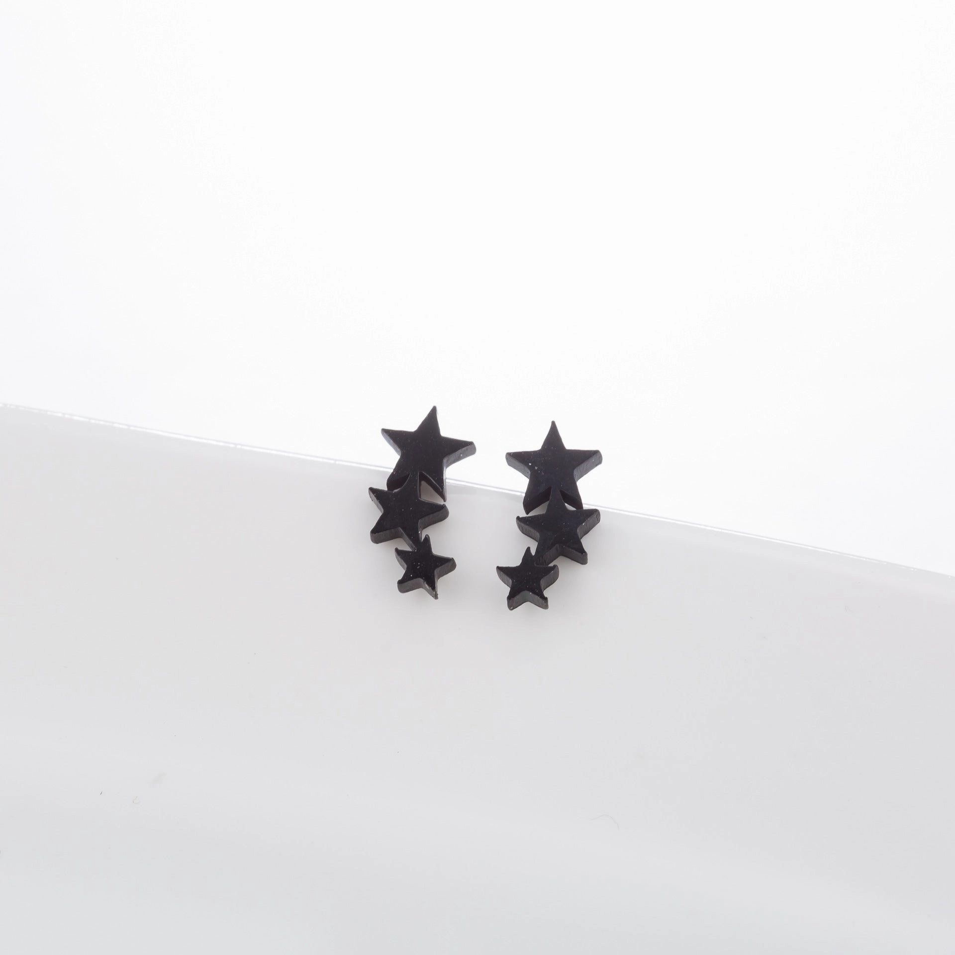 Wholesale Stainless Steel Star Moon Ear Studs