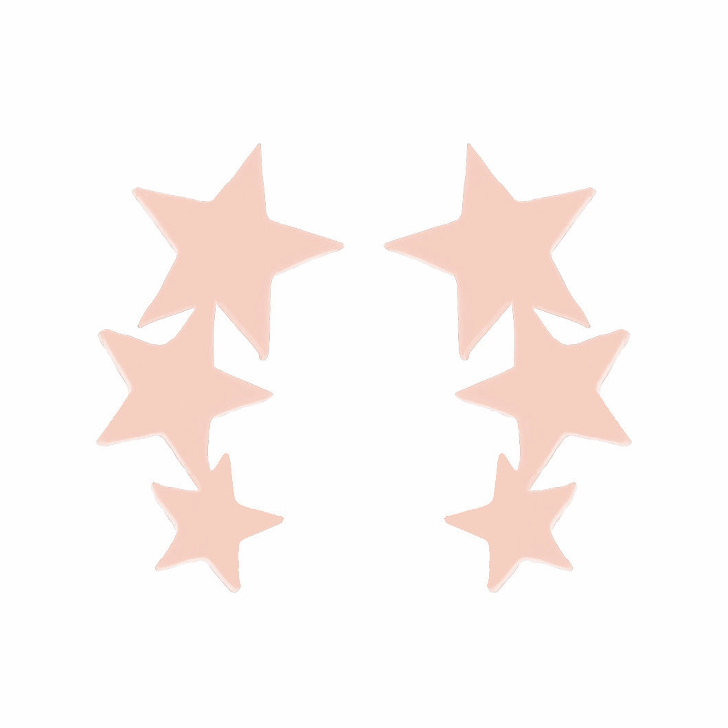Wholesale Stainless Steel Star Moon Ear Studs