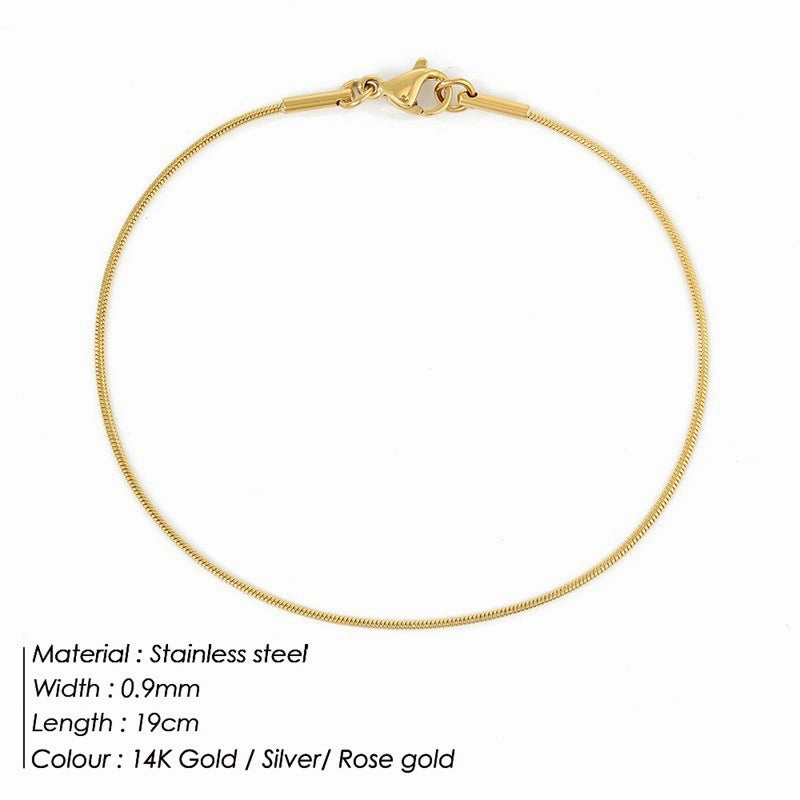 Wholesale Stainless Steel Titanium Steel Simple Bracelet