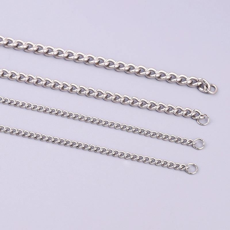 Wholesale Stainless Steel Titanium Steel Simple Twisted Chain DIY Titanium Steel Necklaces