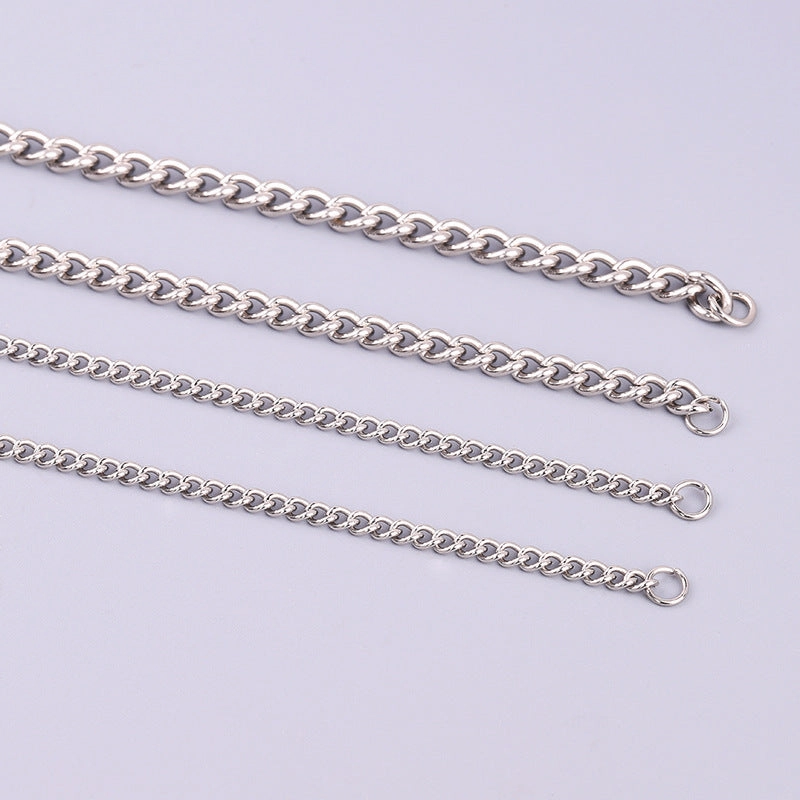 Wholesale Stainless Steel Titanium Steel Simple Twisted Chain DIY Titanium Steel Necklaces