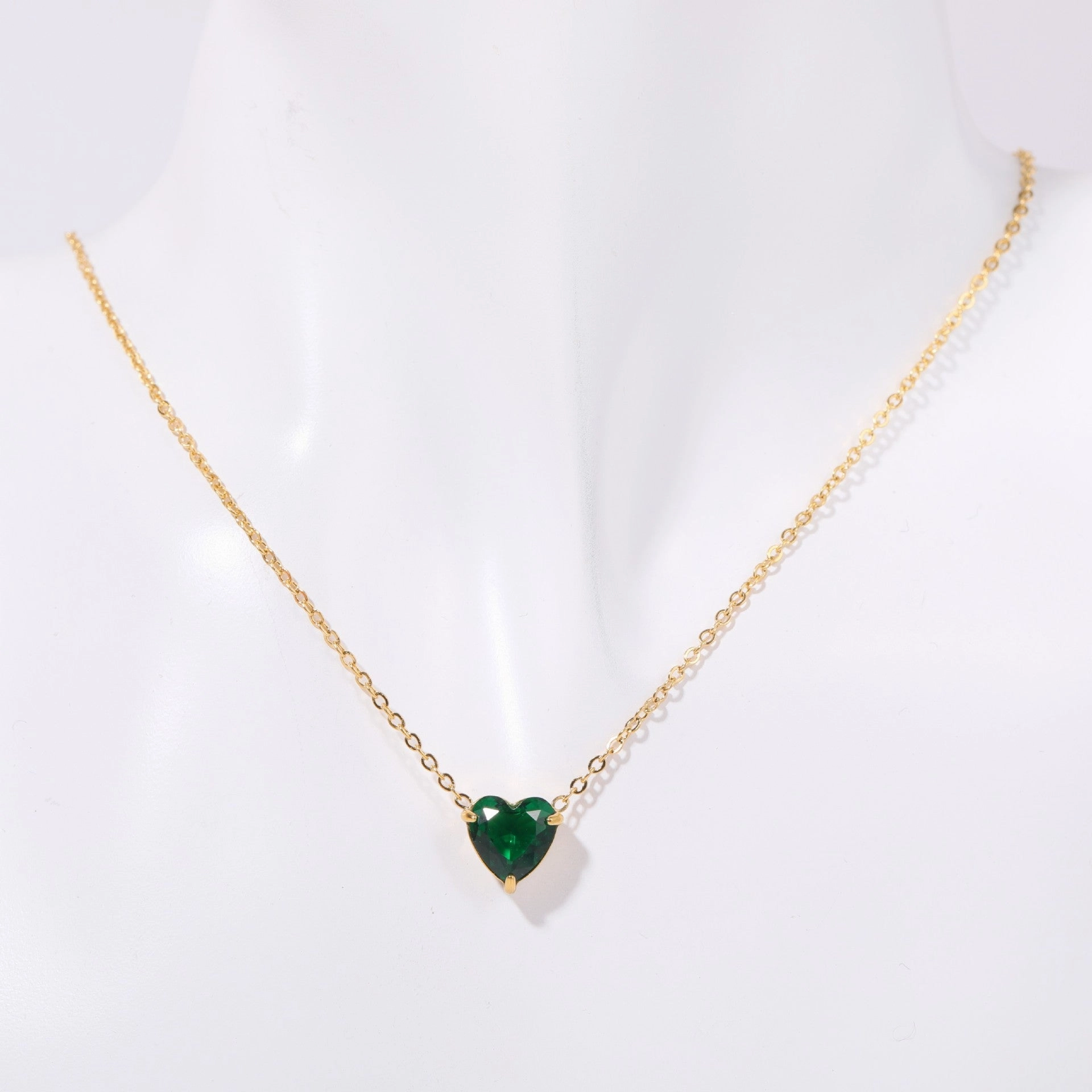 Wholesale Stainless Steel Twelve Birthday Stone Necklaces