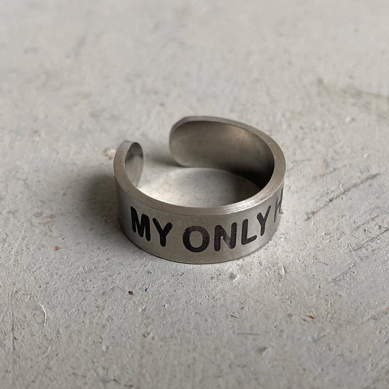 Wholesale Stainless Steel Western Aztec Engraved Bull Head Open Ring