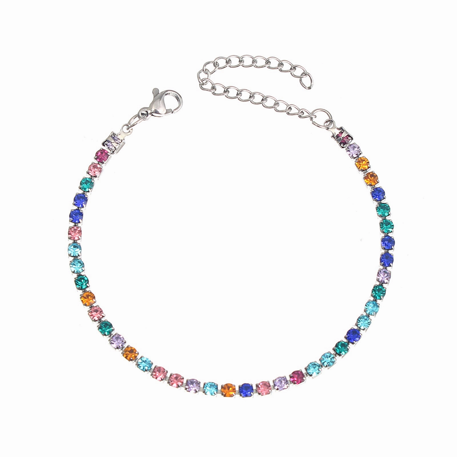 Wholesale Stainless steel zircon diamond cool style bracelet