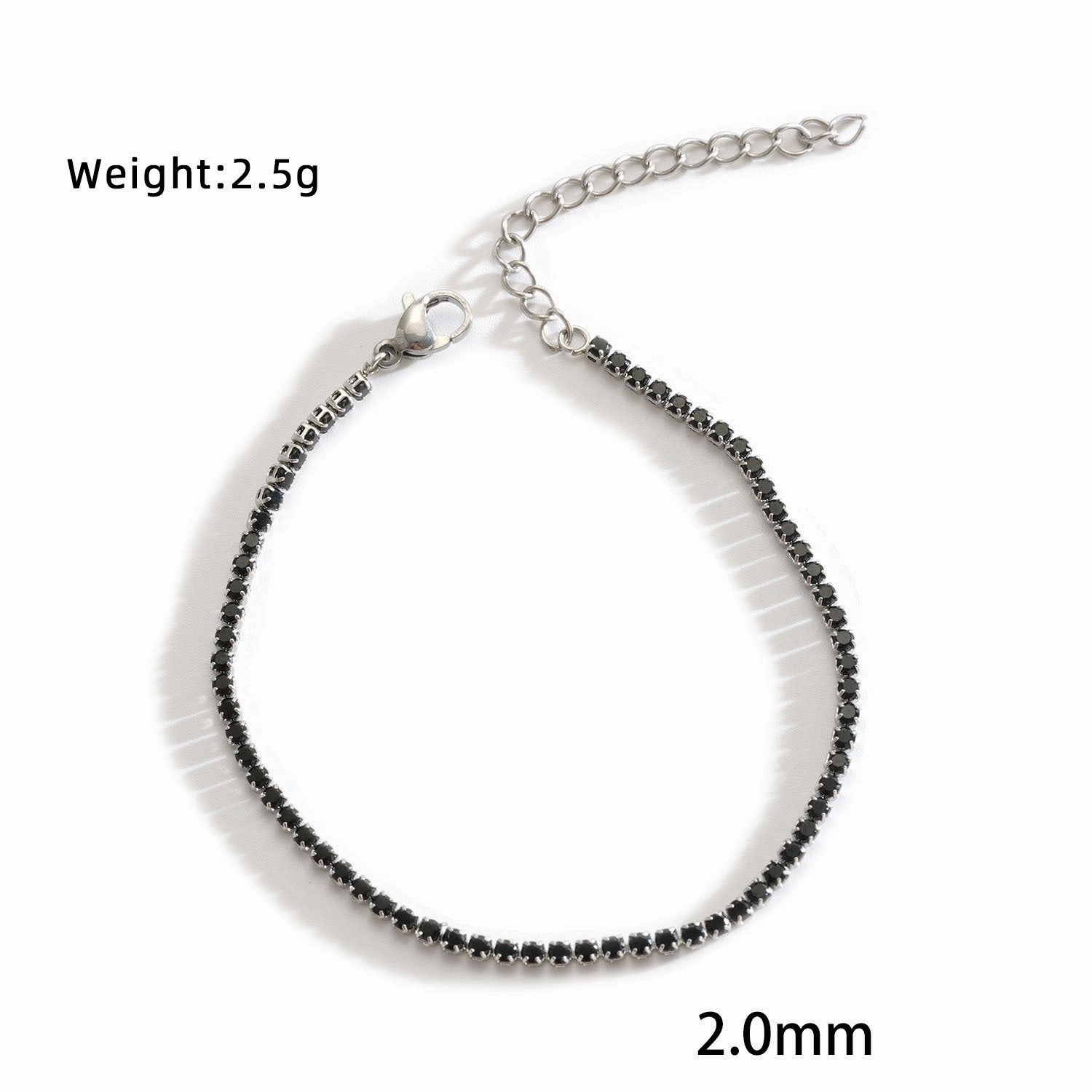 Wholesale Stainless Steel Zirconia Stone Claw Chain Bracelet