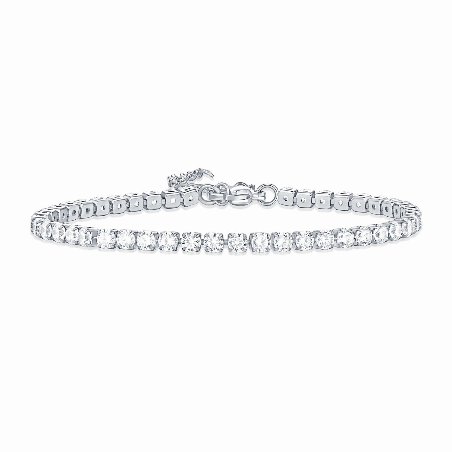 Wholesale Stainless Steel Zirconia Stone Claw Chain Bracelet