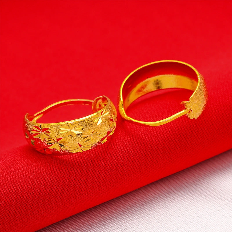 Wholesale star gold plated round ear buckle