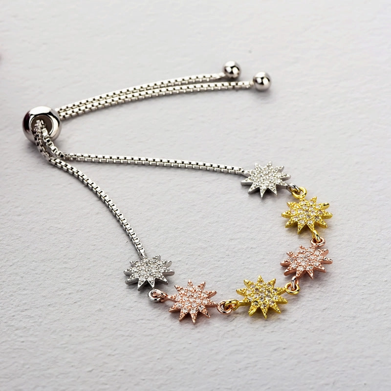 Wholesale Star Micro Inlaid Zircon Bracelets