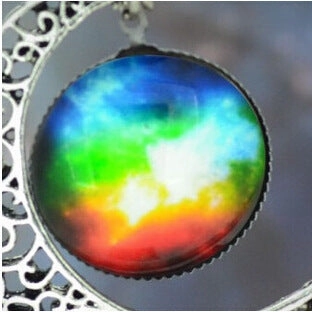 Wholesale Starry Sky Moon Time Gemstone Necklace