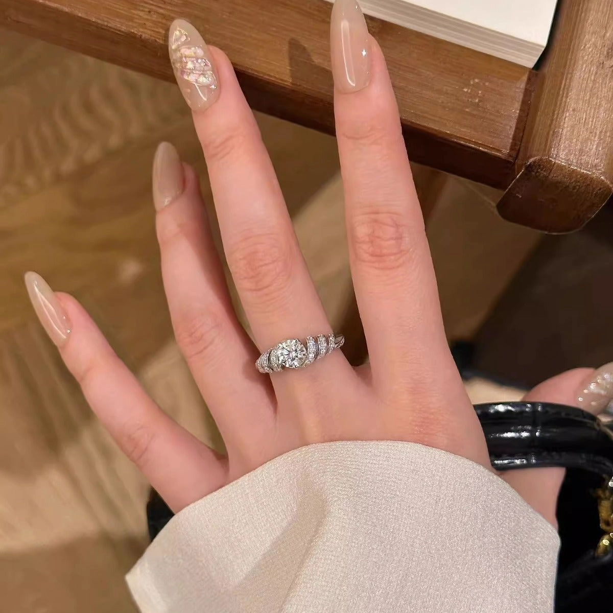 Wholesale Starry Sky Simulated Diamond Women's Ring