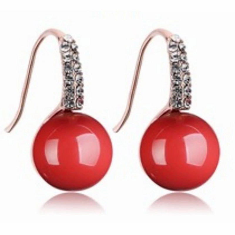 Wholesale Statemente Green Turquoise Metal Earrings