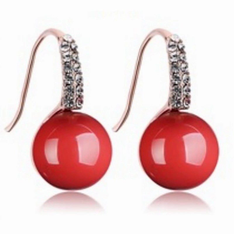 Wholesale Statemente Green Turquoise Metal Earrings