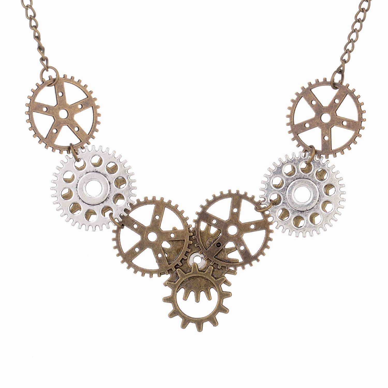 Wholesale Steampunk Gear Type Necklace