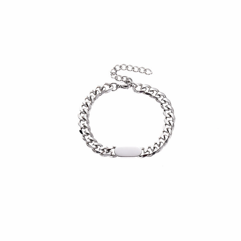 Wholesale steel jewelry niche hip-hop ins fashion brand men's accessories Cuban necklace
