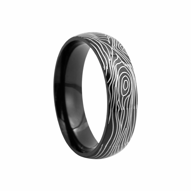Wholesale Steel Pattern Annual Ring Pattern 6/8mm Inner and Outer Ball Ring
