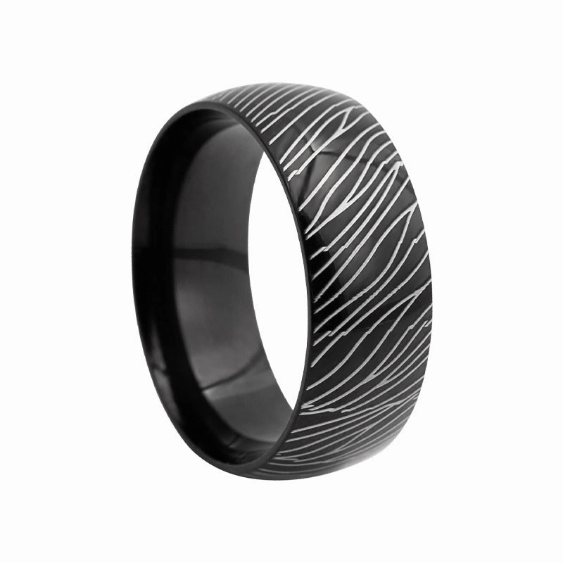 Wholesale Steel Pattern Annual Ring Pattern 6/8mm Inner and Outer Ball Ring