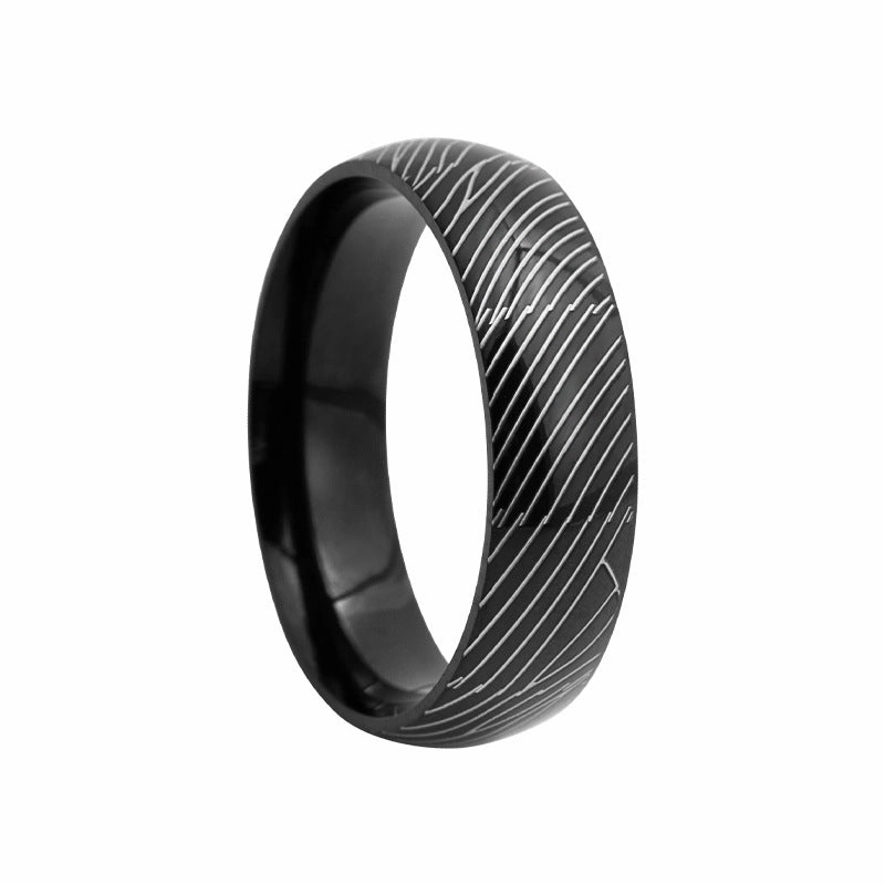 Wholesale Steel Pattern Annual Ring Pattern 6/8mm Inner and Outer Ball Ring