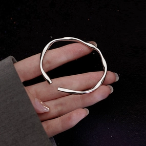 Wholesale Sterling silver bracelet Mobius bracelet