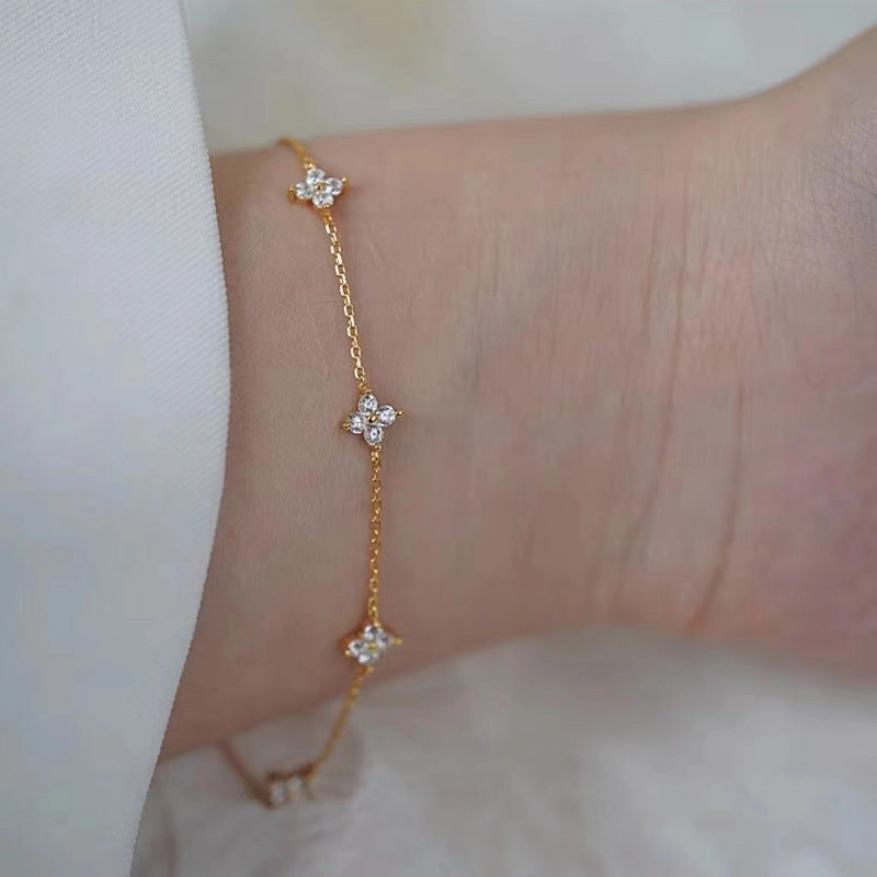 Wholesale sterling silver bracelet zircon jewelry