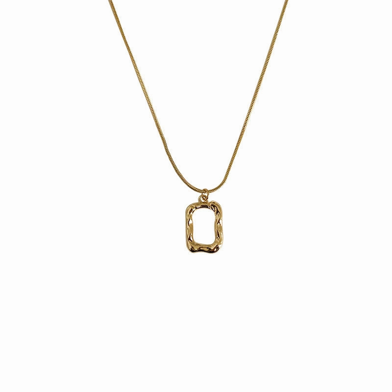 Wholesale sterling silver double layer necklace women's simple style sweater clavicle chain
