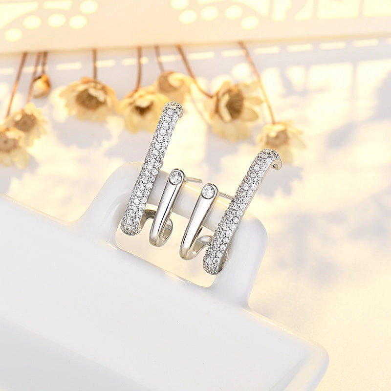 Wholesale Sterling Silver Needle Gold Copper Stud Earrings