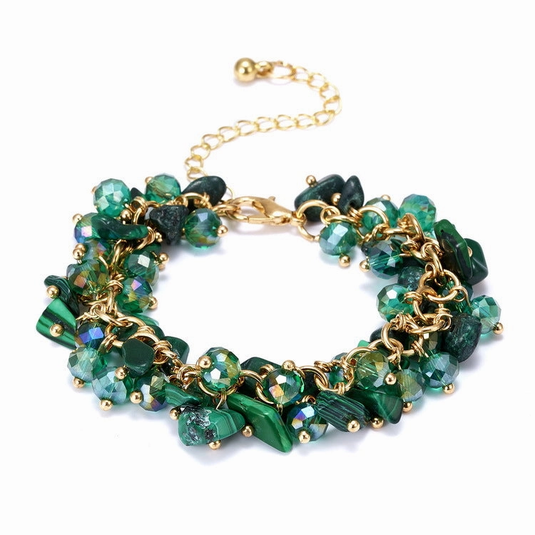 Wholesale Stone 5 Color Crystal Gravel Creative Crystal Bracelet