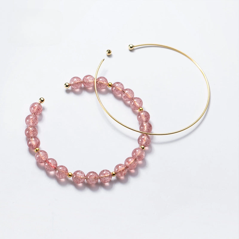 Wholesale String S925 Silver Open Bead Bracelet DIY Accessories Material
