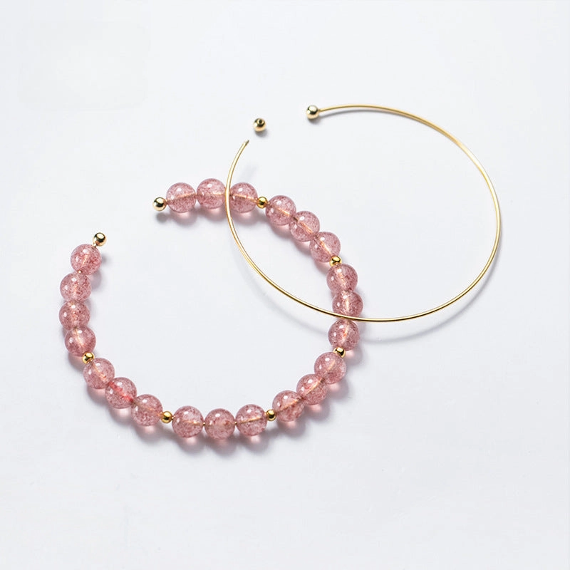 Wholesale String S925 Silver Open Bead Bracelet DIY Accessories Material
