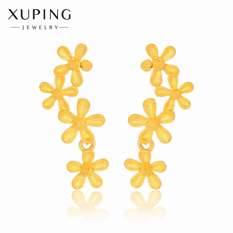 Wholesale Summer Simulated Flower High End, Niche Fashion Retro Earrings