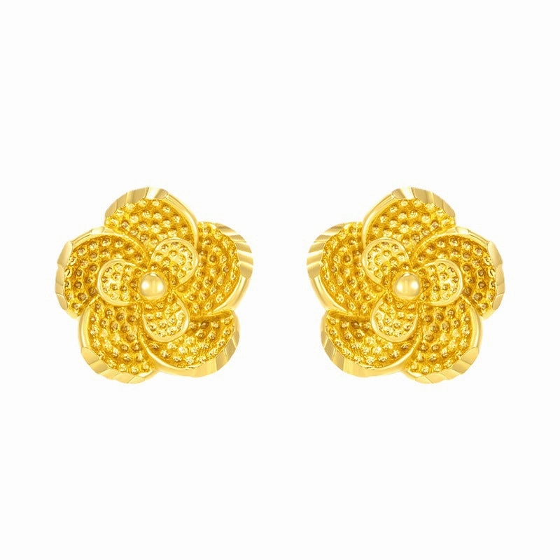Wholesale Summer Simulated Flower High End, Niche Fashion Retro Earrings