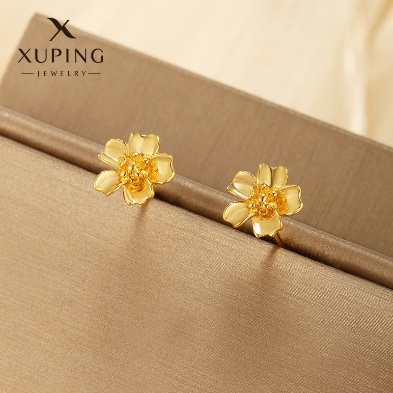Wholesale Summer Simulated Flower High End, Niche Fashion Retro Earrings