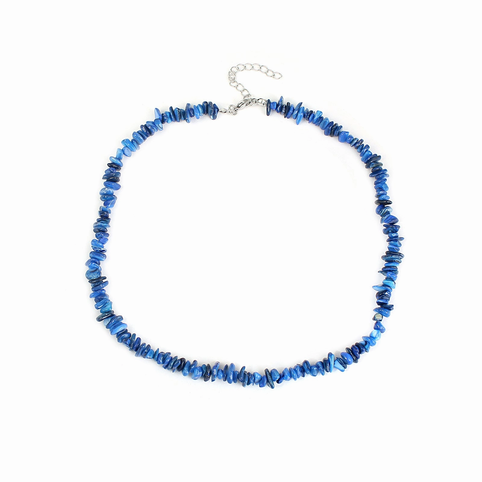 Wholesale Summer vacation new colorful irregular natural shell handmade beaded necklace