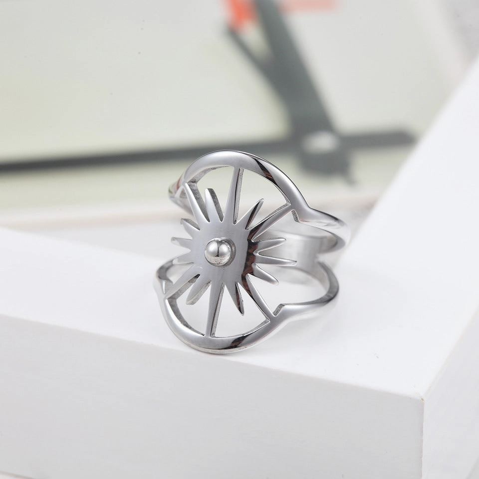 Wholesale Sun Evil Force Titanium Steel Ring