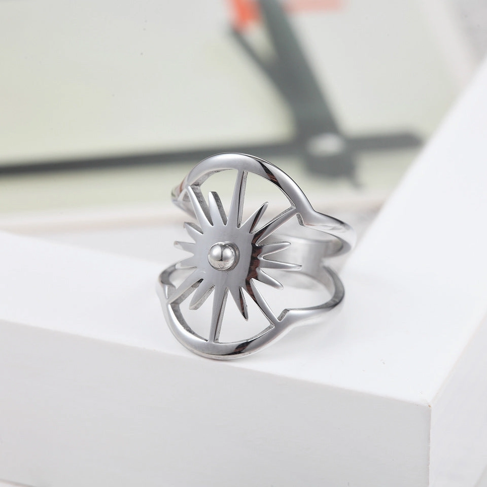 Wholesale Sun Evil Force Titanium Steel Ring