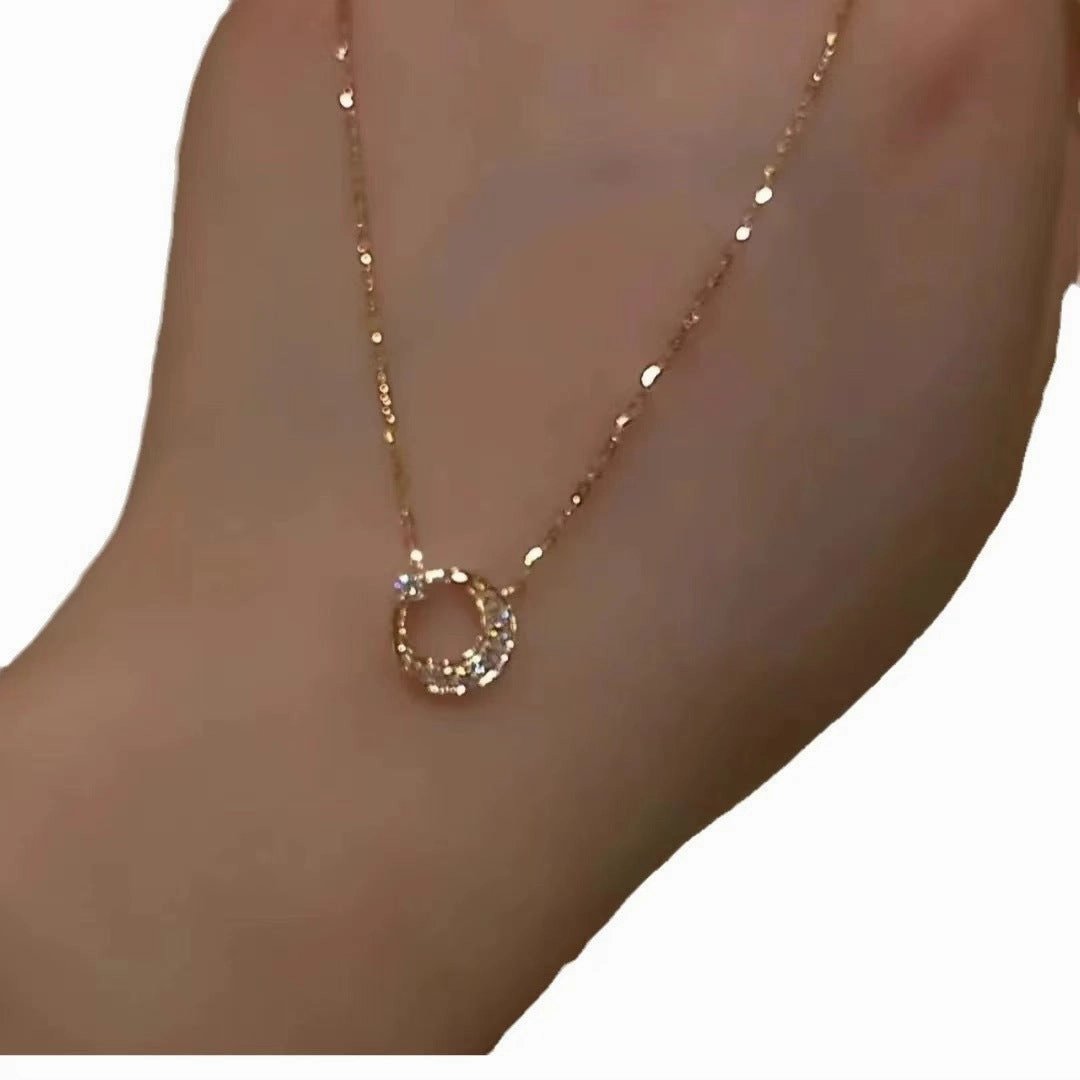 Wholesale Sun, Moon and Stars Necklace Clavicle Chain
