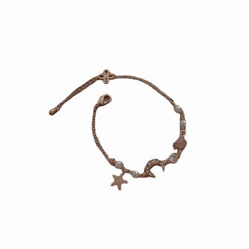 Wholesale Sun Moon Star Pearl Bracelet