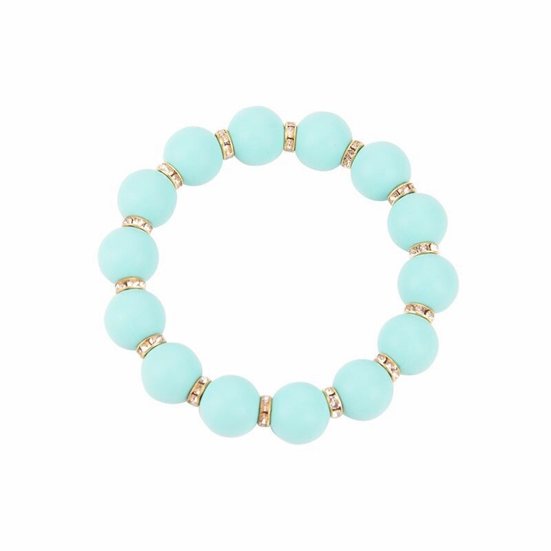 Wholesale Sunflower Leopard Print Silicone Beaded Bracelet