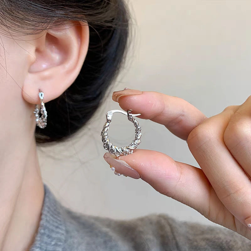 Wholesale Sweet and cool style hot girl plain hoop earrings