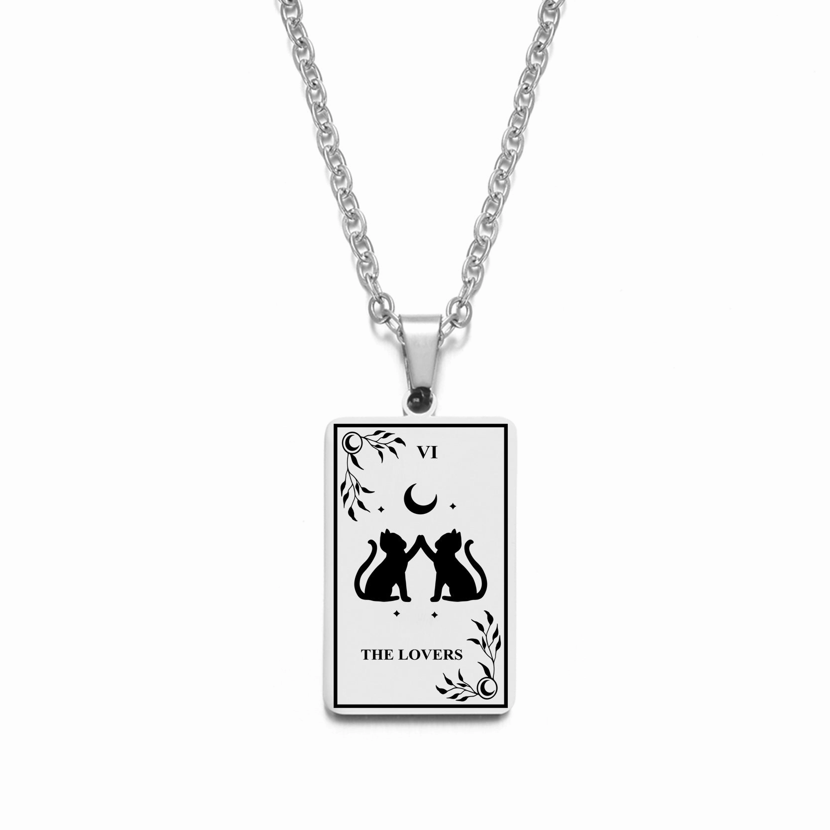 Wholesale tarot pendant pendant necklace stainless steel necklace